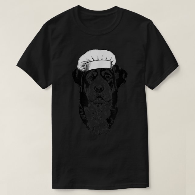 Swissy Greater Swiss Mountain Dog Cook Chef Funny  T-Shirt (Design Front)