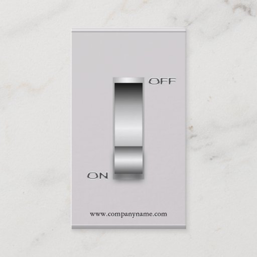 Customizable Switch Business Card Template