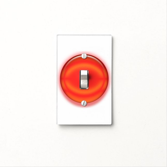 Switch Cover - 3D Red Button (In Situ)