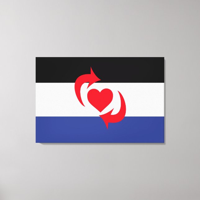 Switch Pride Flag Canvas Print (Front)