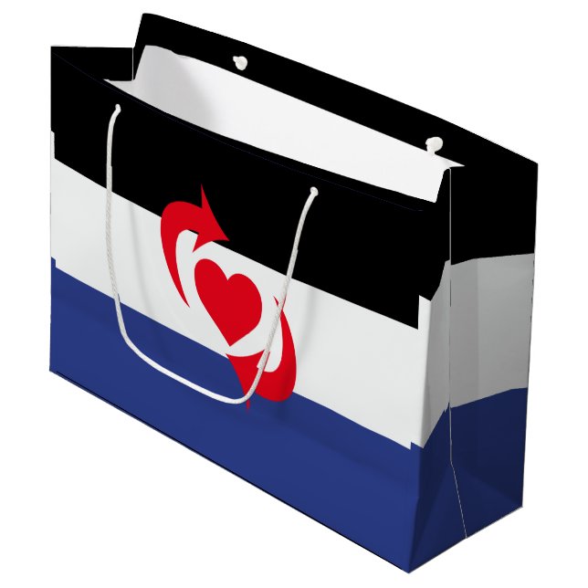 Switch Pride Flag Large Gift Bag (Front Angled)