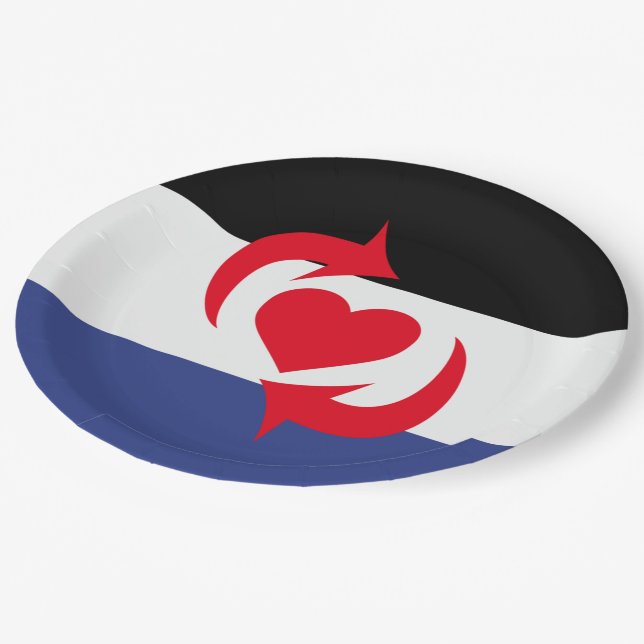 Switch Pride Flag Paper Plates (Angled)