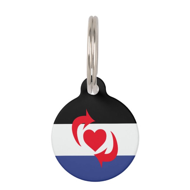 Switch Pride Flag Pet ID Tag (Front)