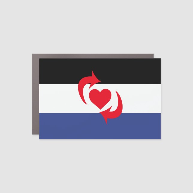 Switch Pride House Flag Car Magnet (Front)