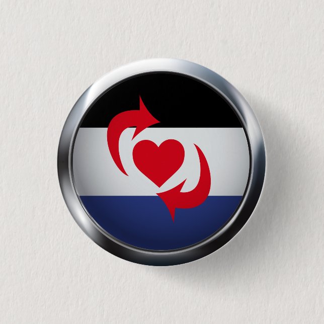 SWITCH PRIDE MEDALLION PINBACK BUTTON (Front)