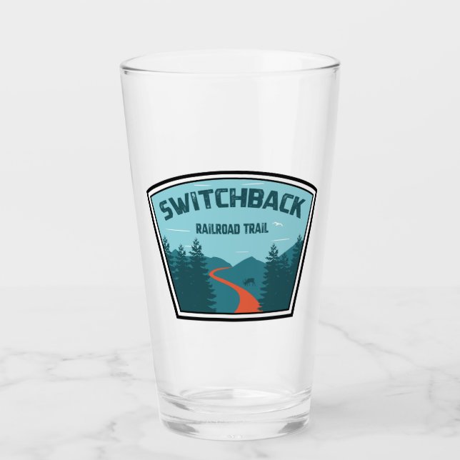 Switchback Railroad Trail Glass (Front)