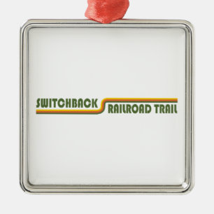 Switchback Railroad Trail Metal Ornament