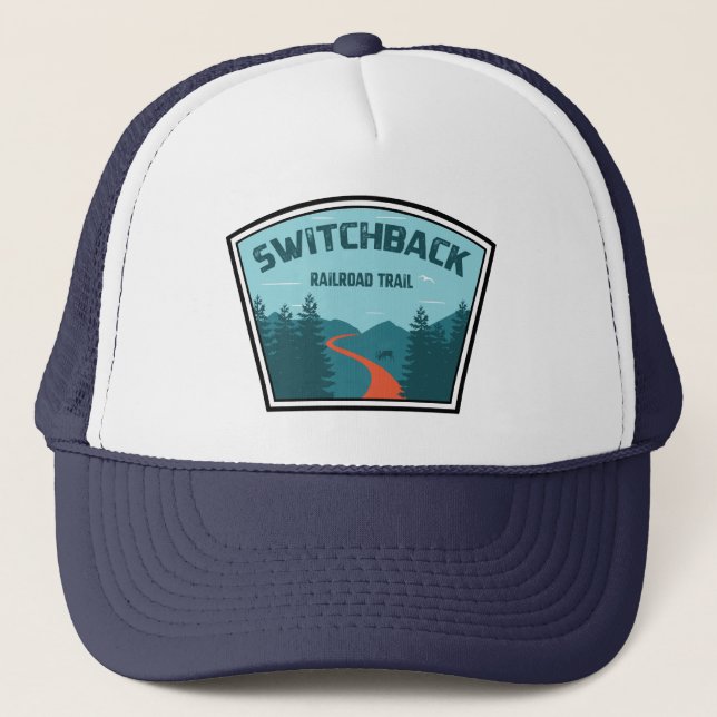 Switchback Railroad Trail Trucker Hat (Front)