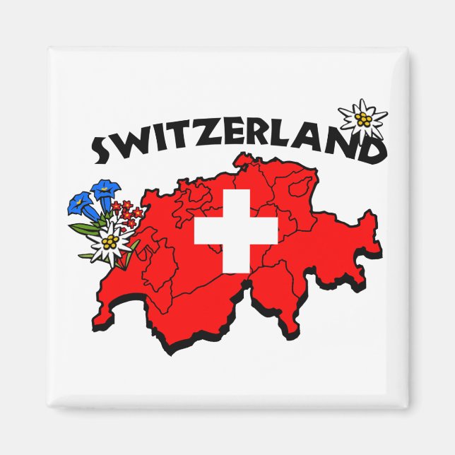 Switz Map Magnet (Front)