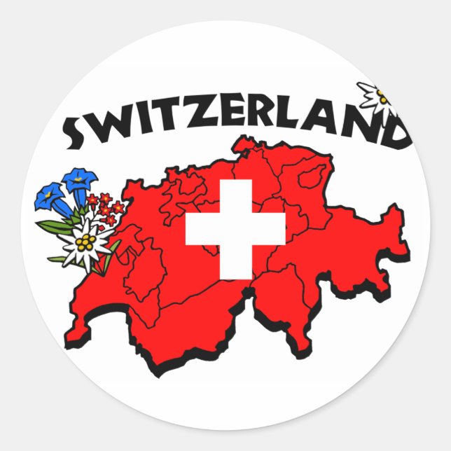 Switz Map Sticker (Front)