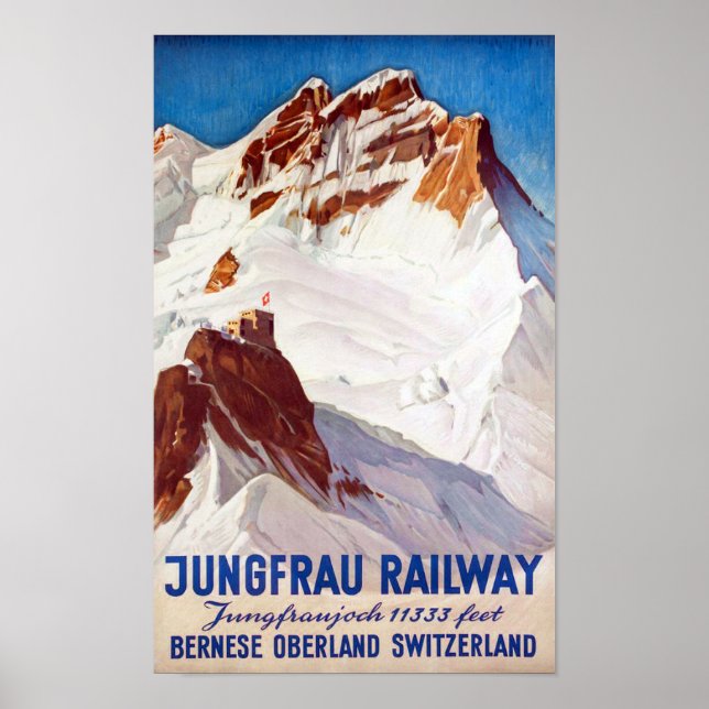 " Switzerland: 1936 Bernese Oberland - Jungbahn jo Poster (Front)