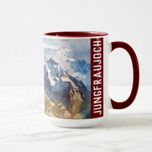 " Switzerland: 1937 - Jungfraujoch Panorama ... Mug