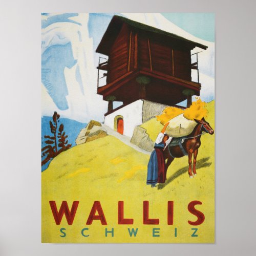  Switzerland 2022today _ Kt Valais summer trip Poster