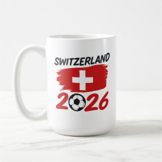 Switzerland 2026 Soccer Fan Gear Supporters Coffee Mug