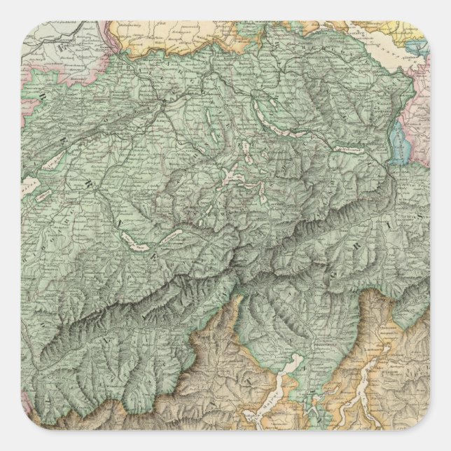 Switzerland 21 square sticker (Front)