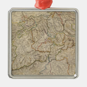 Switzerland 7 metal ornament