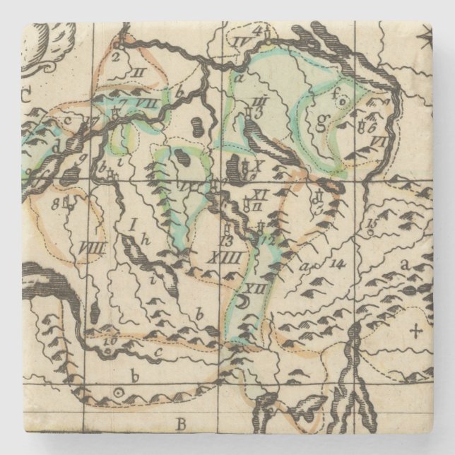 Switzerland 8 stone coaster (Front)