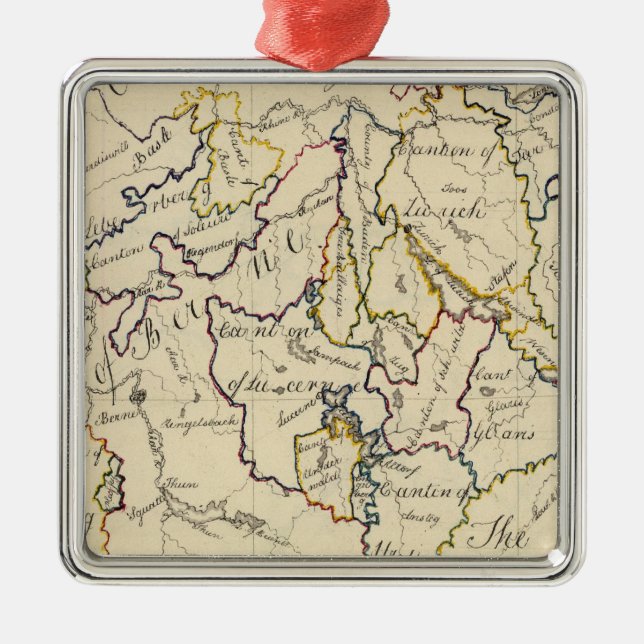 Switzerland 9 metal ornament (Front)