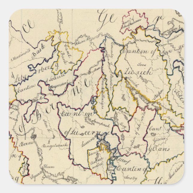 Switzerland 9 square sticker (Front)