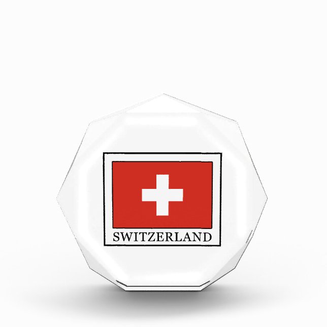 Switzerland Acrylic Award (Front)