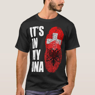 Switzerland And Albanian Mix DNA Heritage T-Shirt