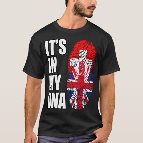 Switzerland And British Mix DNA Heritage T_Shirt