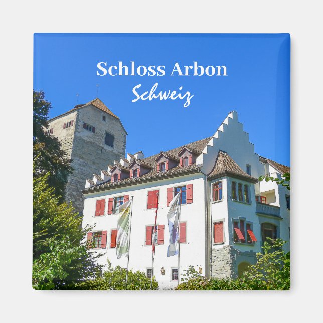 Switzerland Arbon Castle Souvenir Magnet (Front)