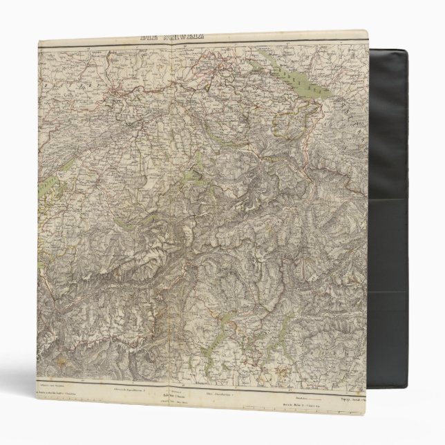 Switzerland Atlas Map 3 Ring Binder (Front/Inside)