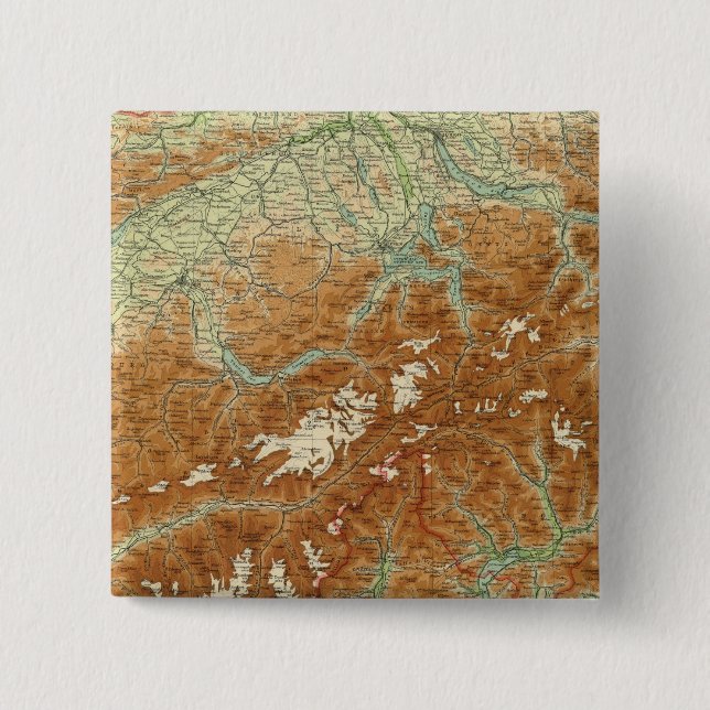 Switzerland Atlas Map Button (Front)