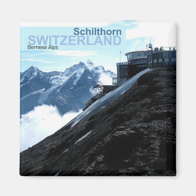 Switzerland Bernese Alps Photo Travel  Magnets (Front)