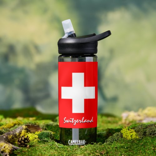 Switzerland bottle patriotic Swiss Flag Water Bottle