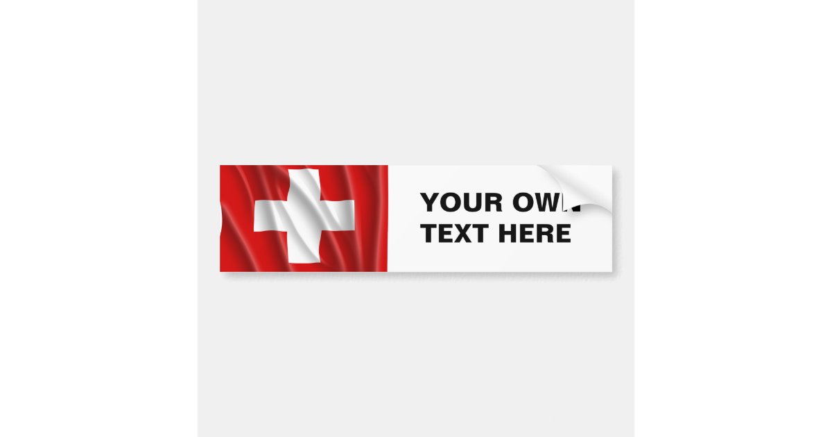 SWITZERLAND BUMPER STICKER | Zazzle