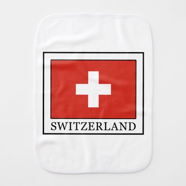 Switzerland Burp Cloth (Front)