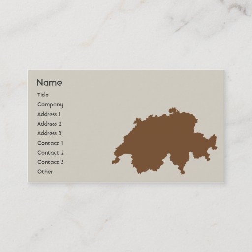 Customizable Switzerland - Business Business Card Templates