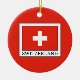 Switzerland Ceramic Ornament