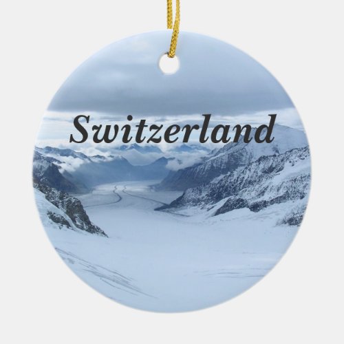 Switzerland Ceramic Ornament