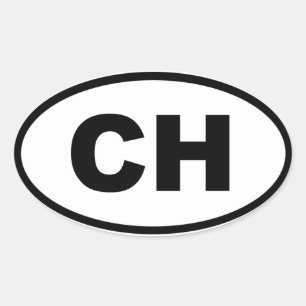 Switzerland - CH - European Oval Sticker