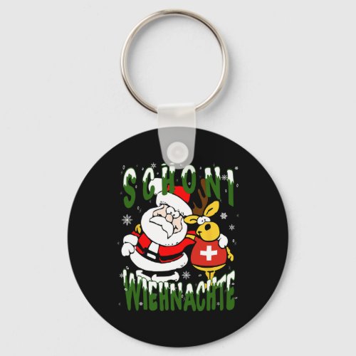 Switzerland Christmas Swiss Merry X_mas Schweiz  Keychain