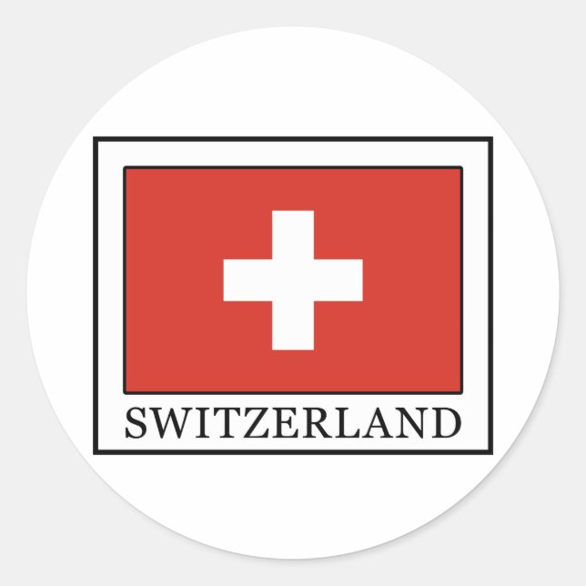 Switzerland Classic Round Sticker (Front)