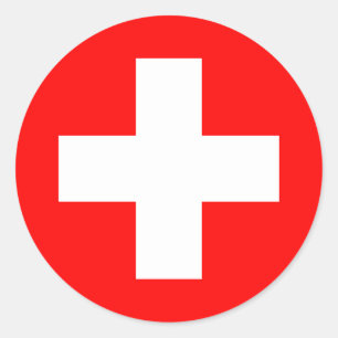 Switzerland Classic Round Sticker
