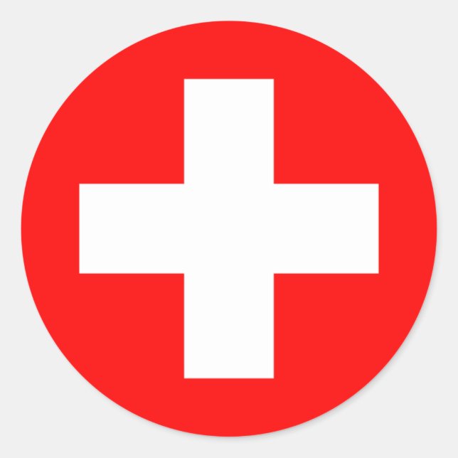 Switzerland Classic Round Sticker (Front)