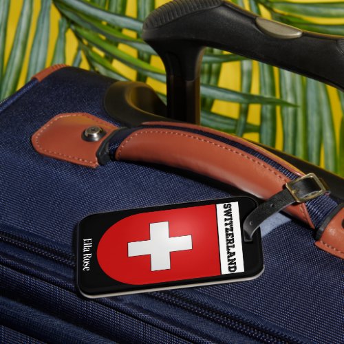 Switzerland Coat of Arms Luggage Tag
