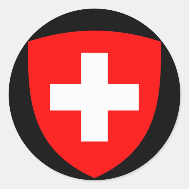 Switzerland Coat of Arms Sticker (Front)