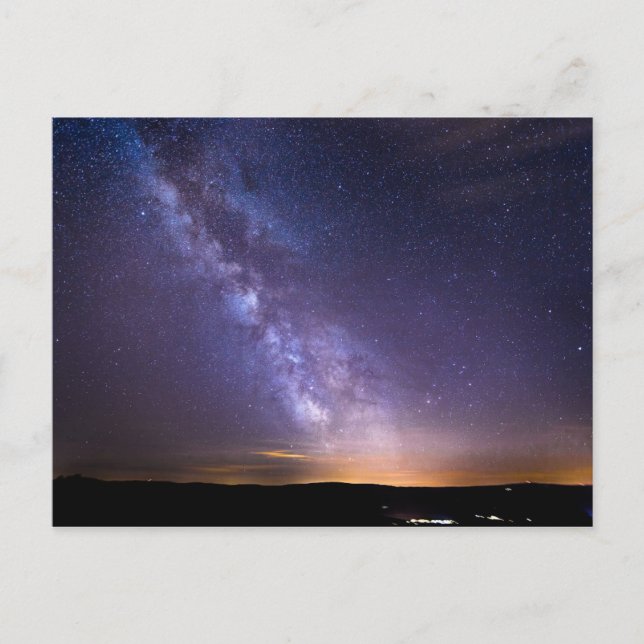 Switzerland Colorful Starry Night Sky Postcard (Front)