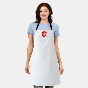 Switzerland country coat arms symbol emblem swiss  apron