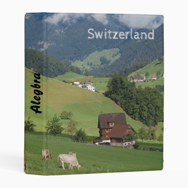Switzerland Countryside 3 Ring Binder (Front/Spine)