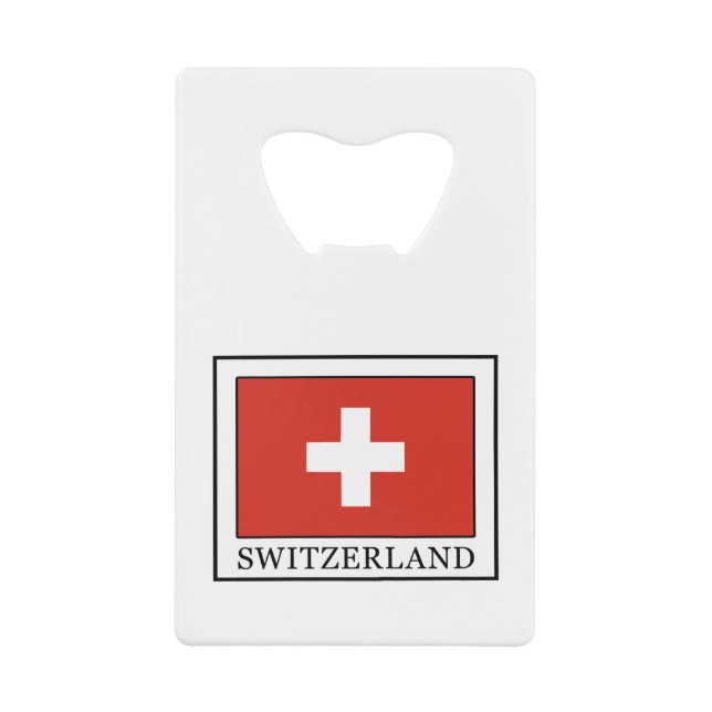 Switzerland Credit Card Bottle Opener (Front)