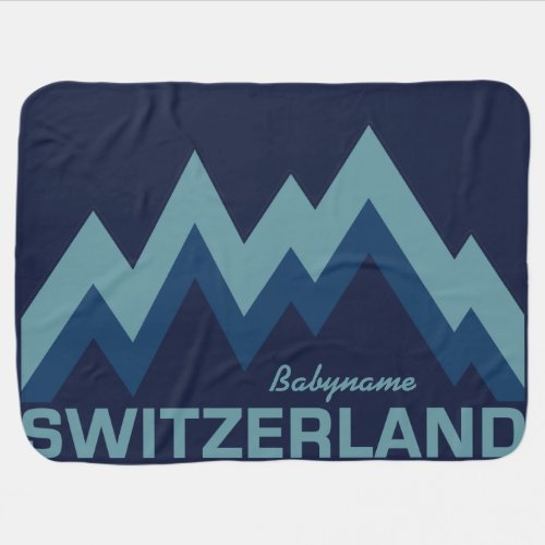 SWITZERLAND custom baby blanket