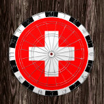 Switzerland Dartboard & Swiss Flag / game board<br><div class="desc">Dartboard: Switzerland & Swiss flag darts,  family fun games - love my country,  summer games,  holiday,  fathers day,  birthday party,  college students / sports fans</div>