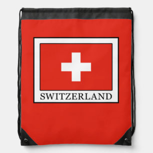 Switzerland Drawstring Bag